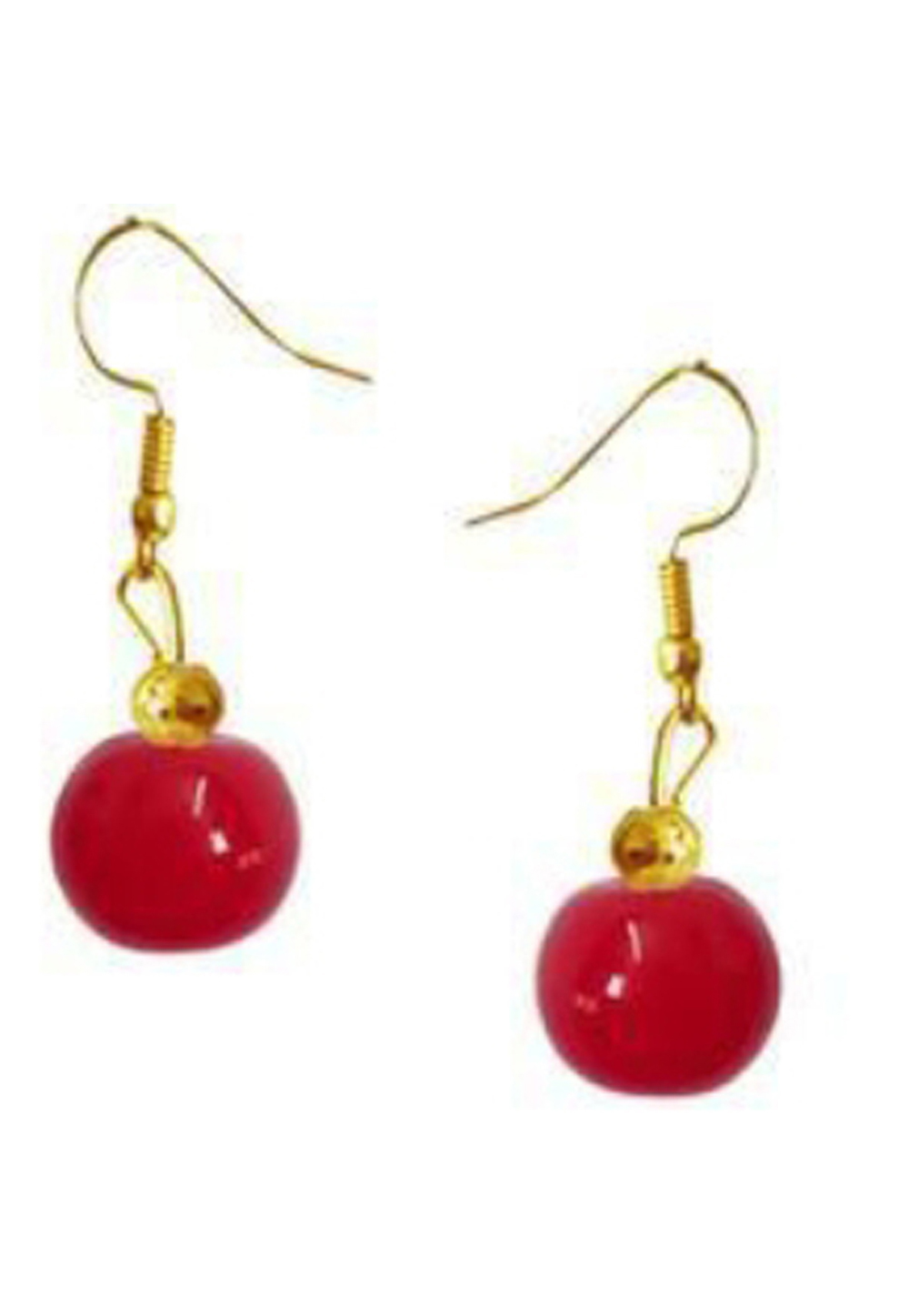 Red Brass Earrings 201109