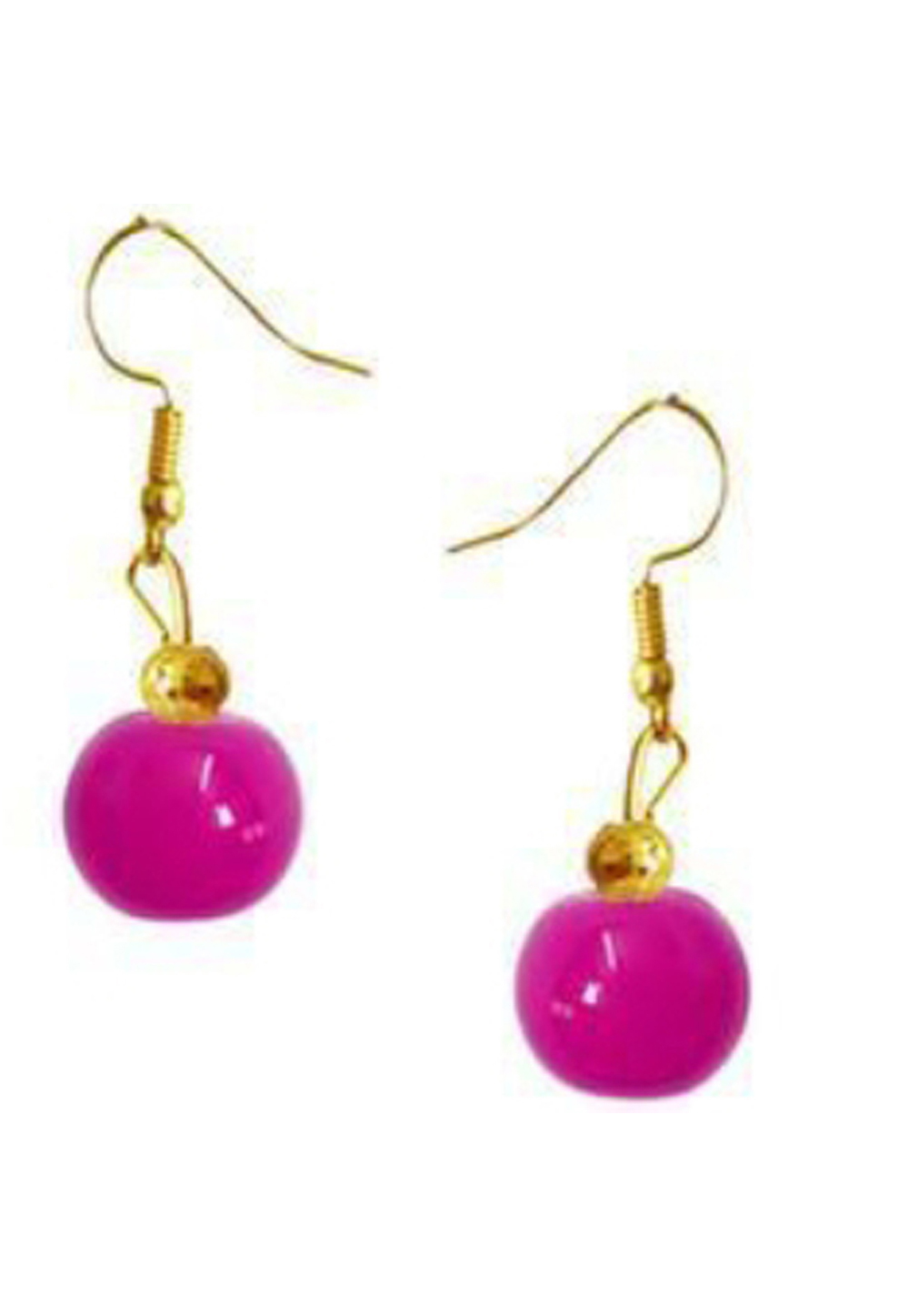 Pink Brass Earrings 201111