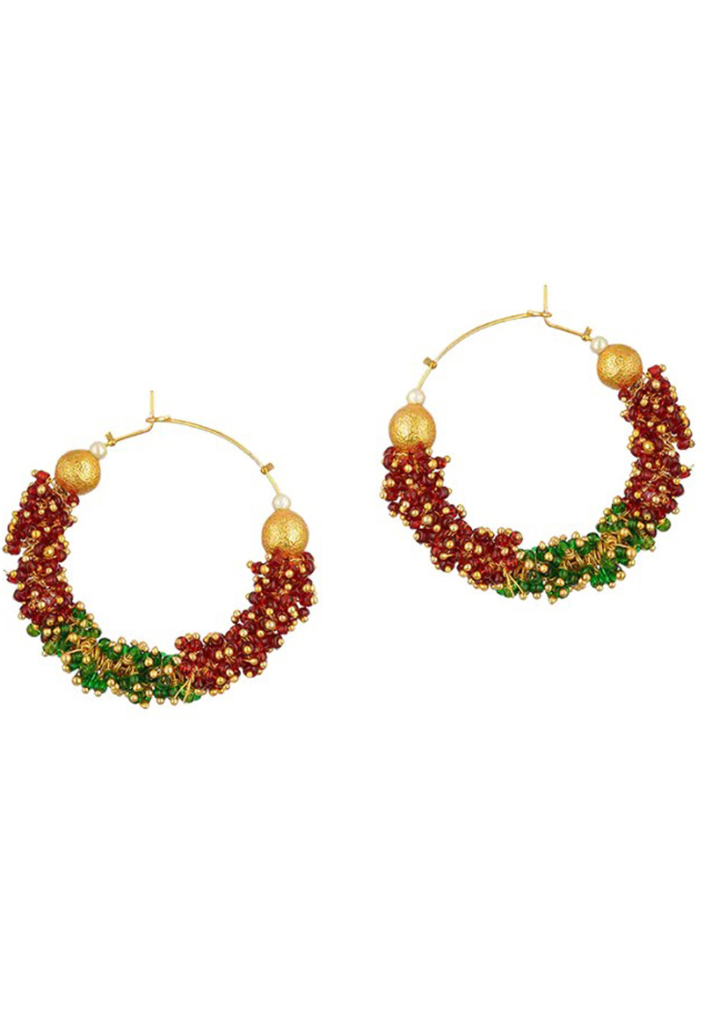 Red Brass Earrings 201115