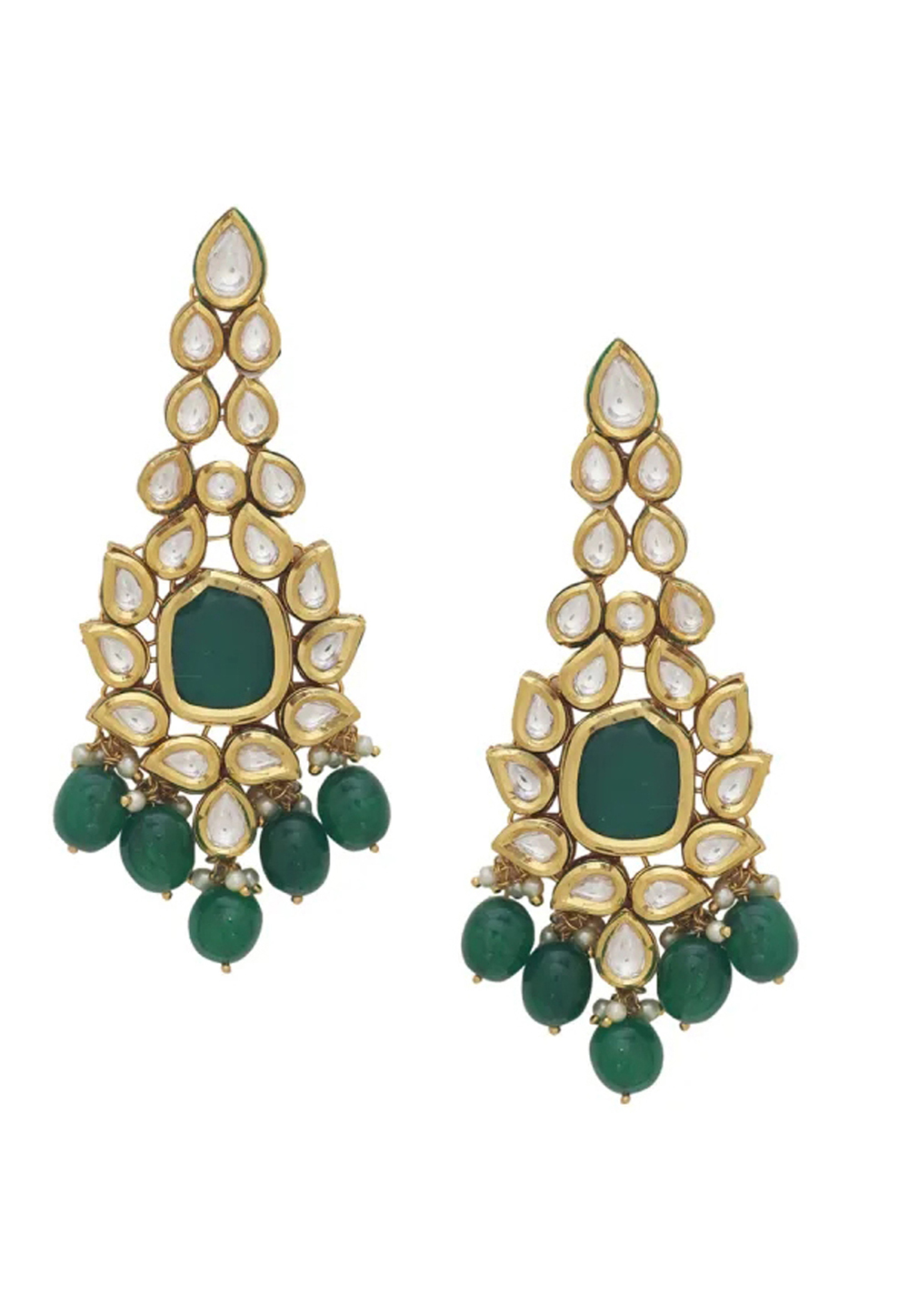 Green Brass Earrings 201120