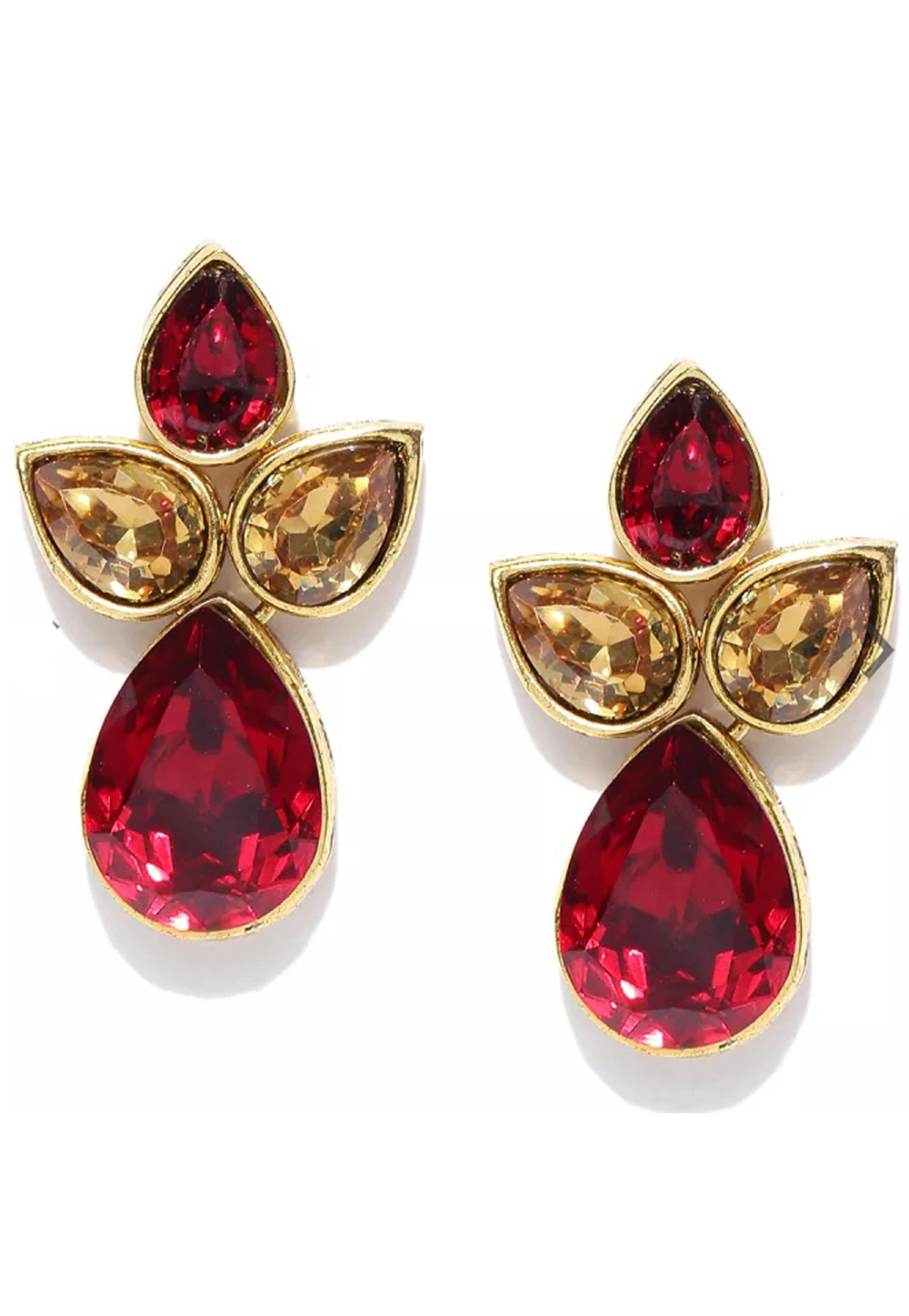 Red Brass Earrings 201121