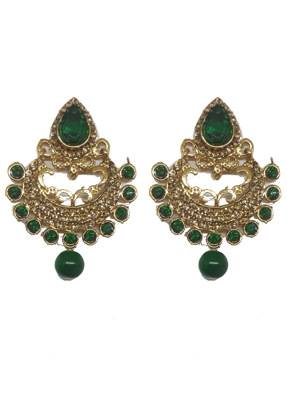 Green Brass Earrings 202022