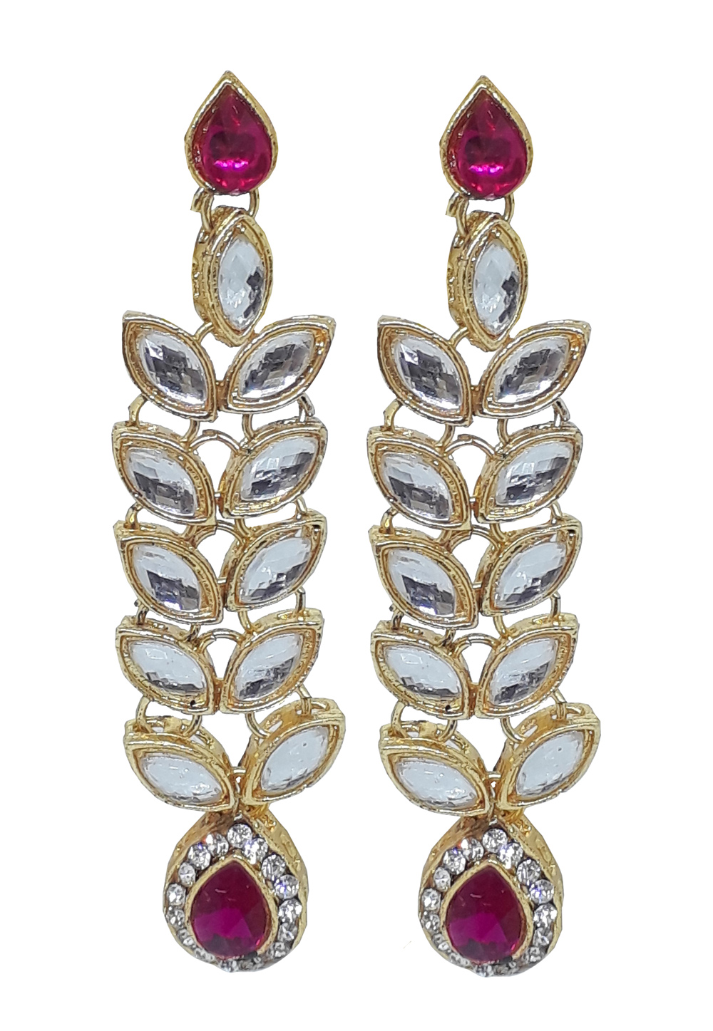 Pink Brass Earrings 202067