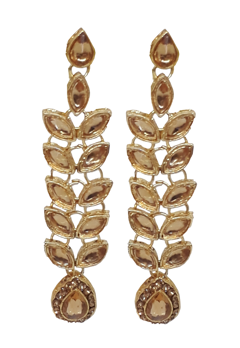 Golden Brass Earrings 202068