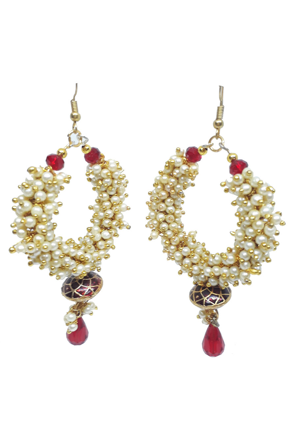 Red Brass Earrings 210015