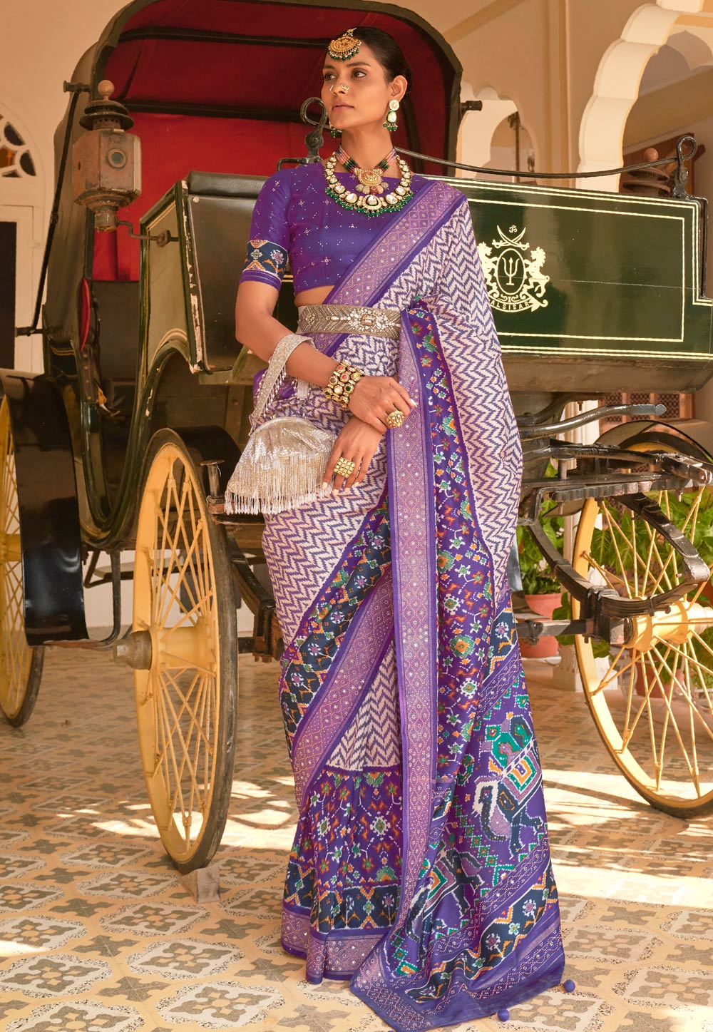 Light Purple Silk Saree With Blouse 257204