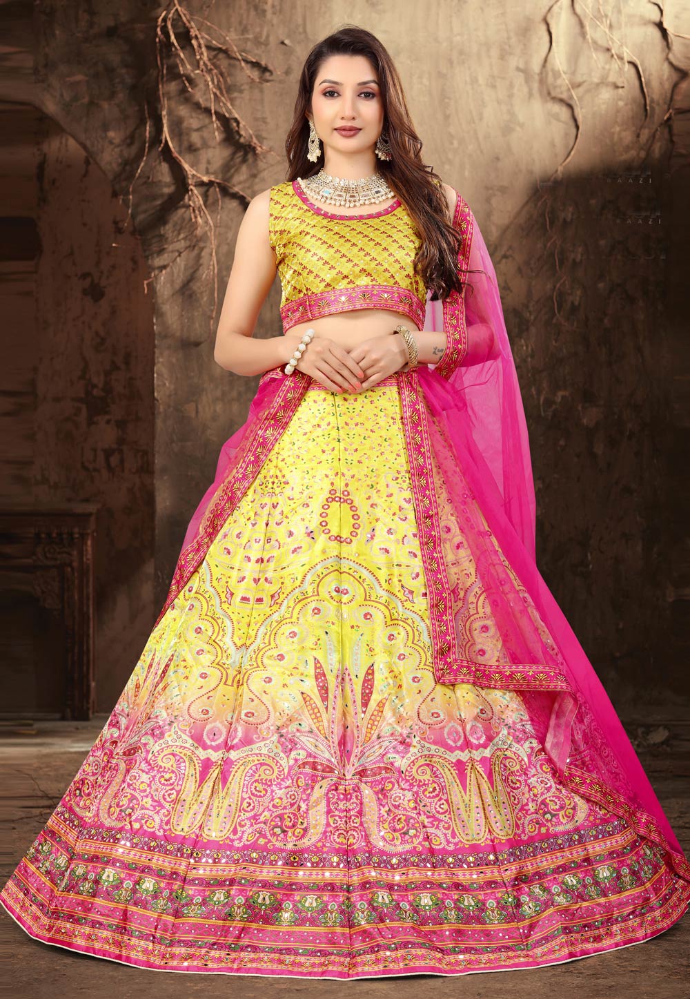 Yellow Color Lehenga Choli Buy Online at best price in Surat