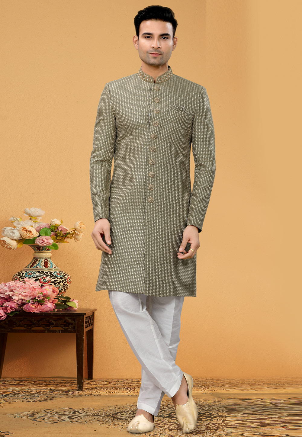 Sherwani best sale pajama design