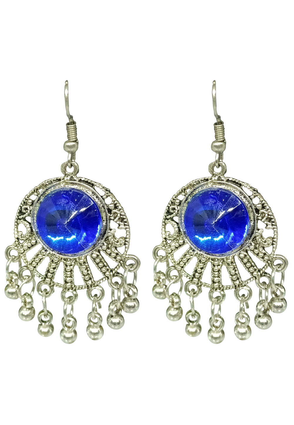 Blue Brass pearl Earrings 240549