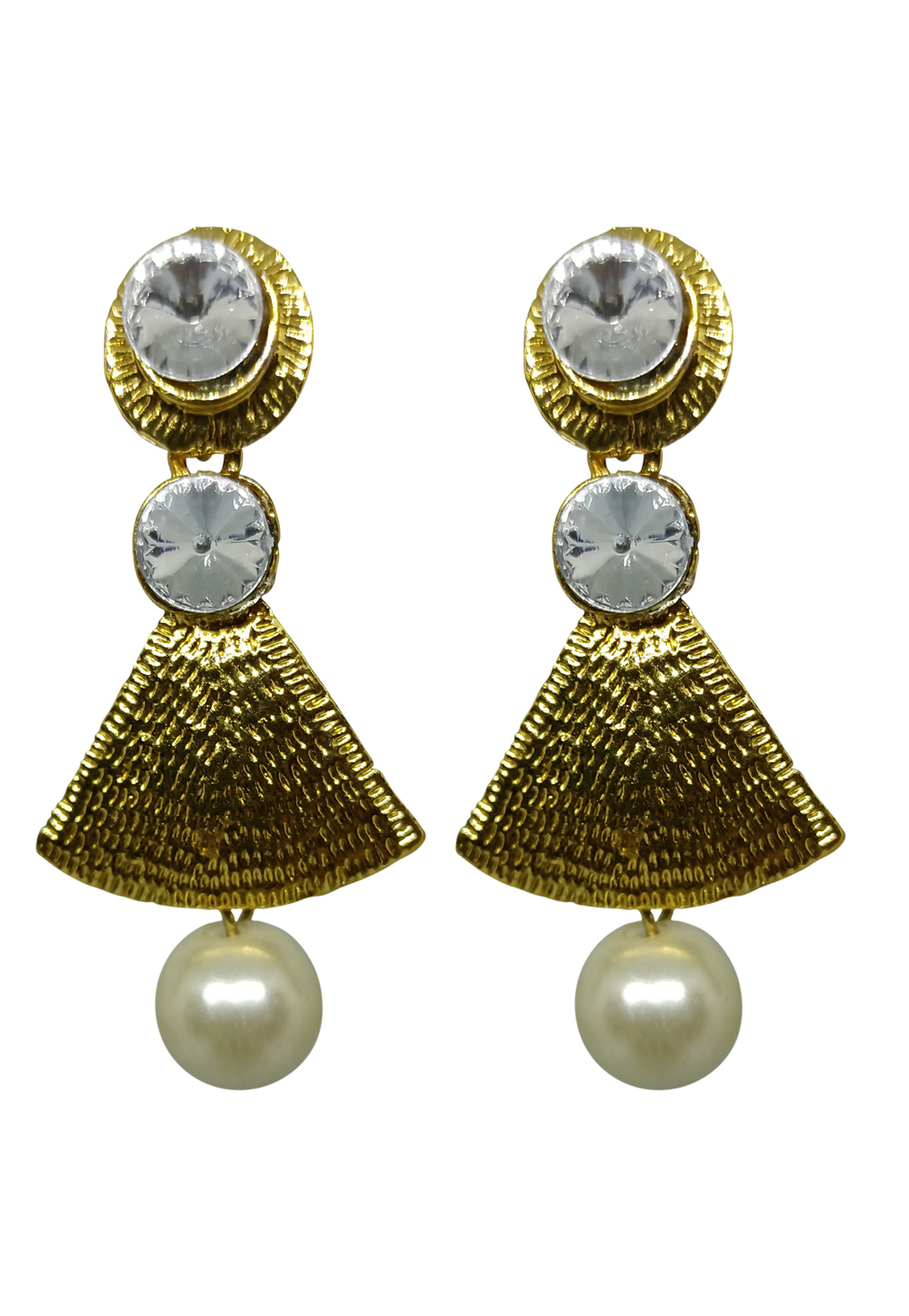 Off White Brass pearl Earrings 240638