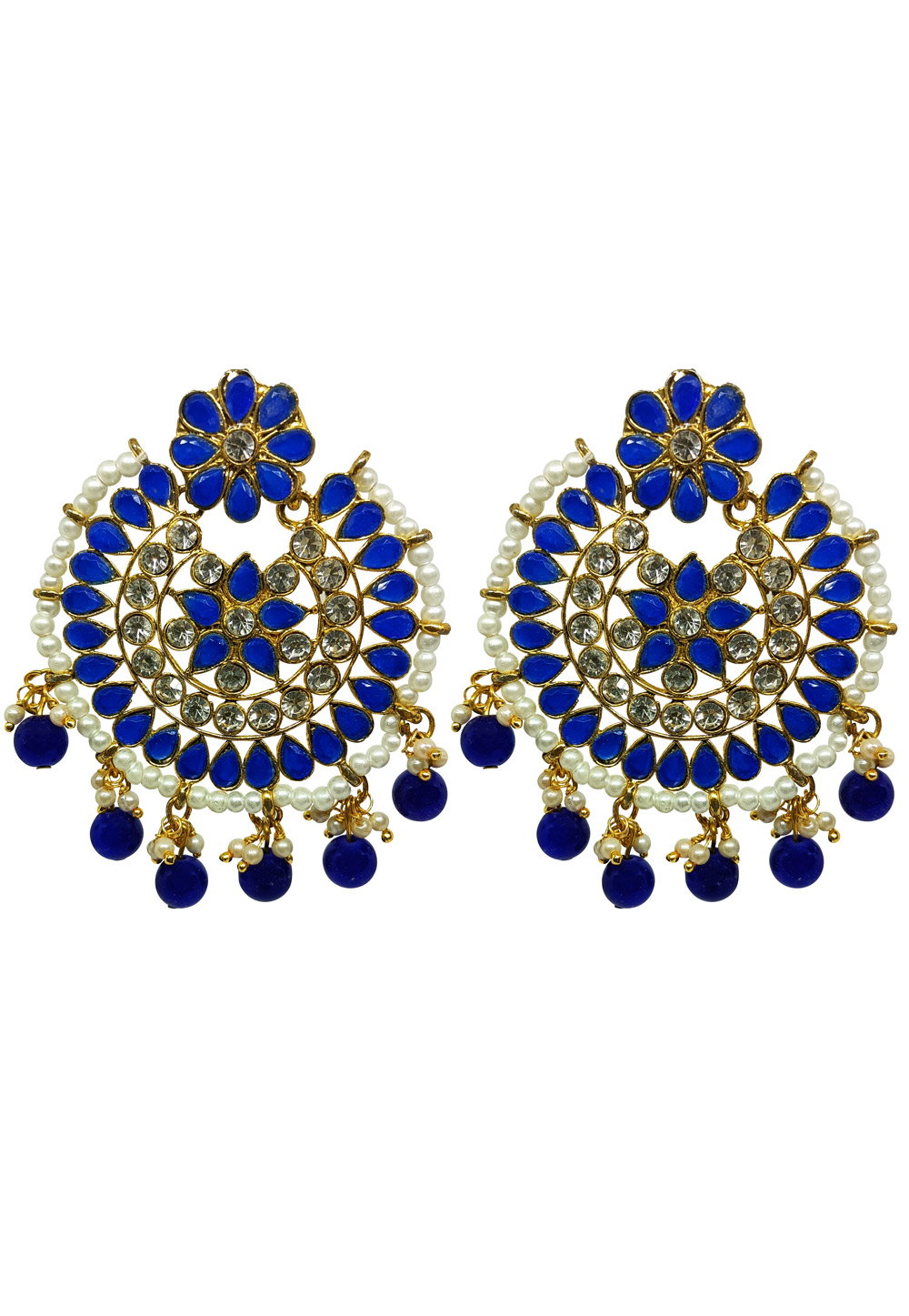 Blue Brass Earrings 272985