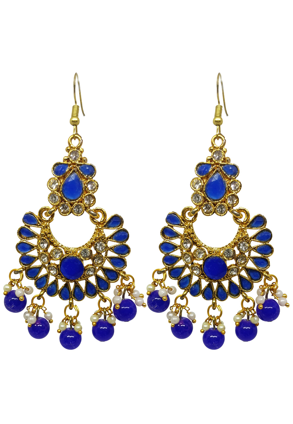 Blue Brass Earrings 272990