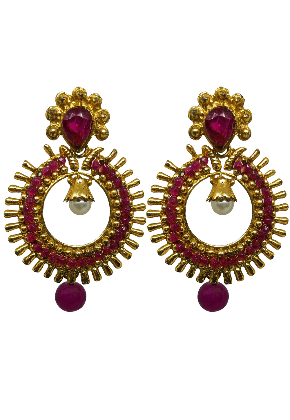Purple Brass Earrings 272993