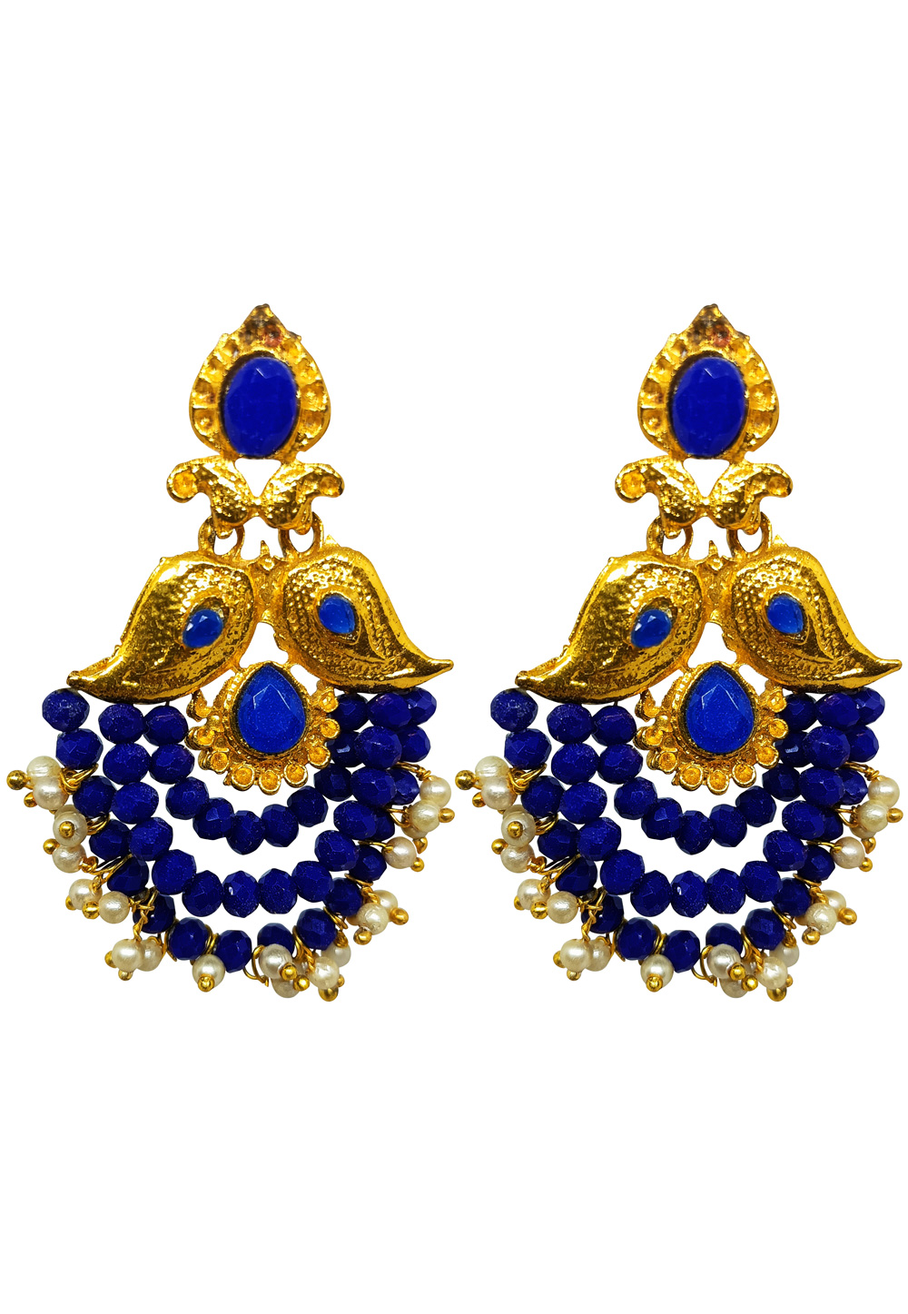Blue Brass Earrings 272994