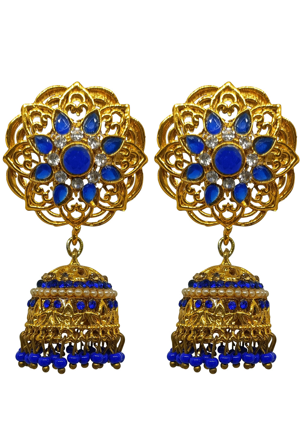 Blue Brass Earrings 273008