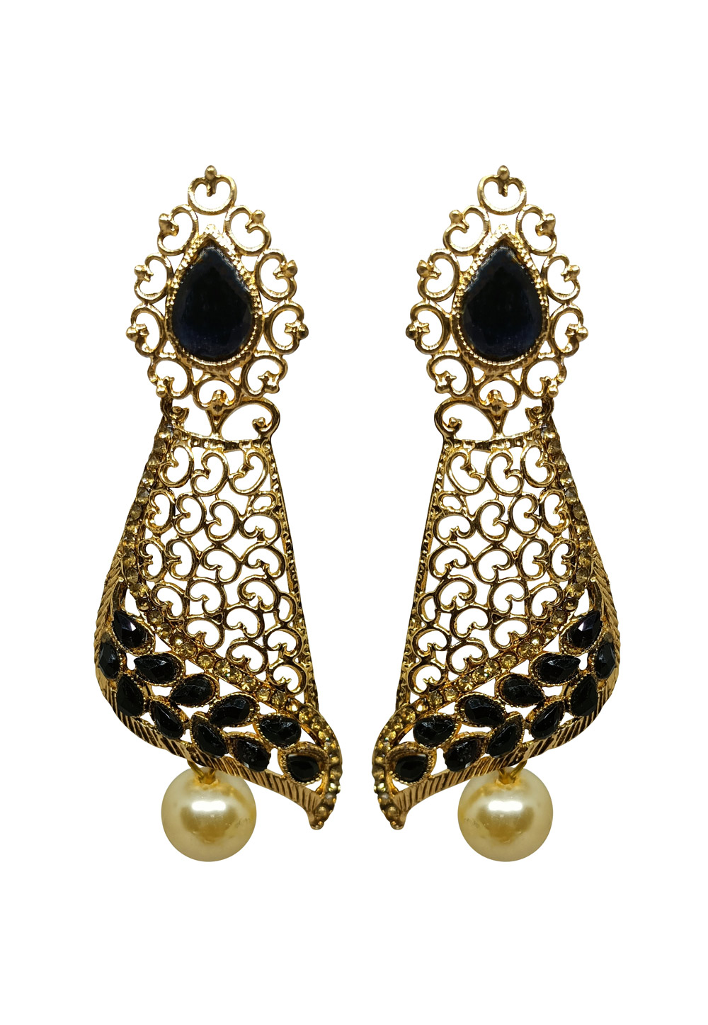 Black Brass Earrings 273010