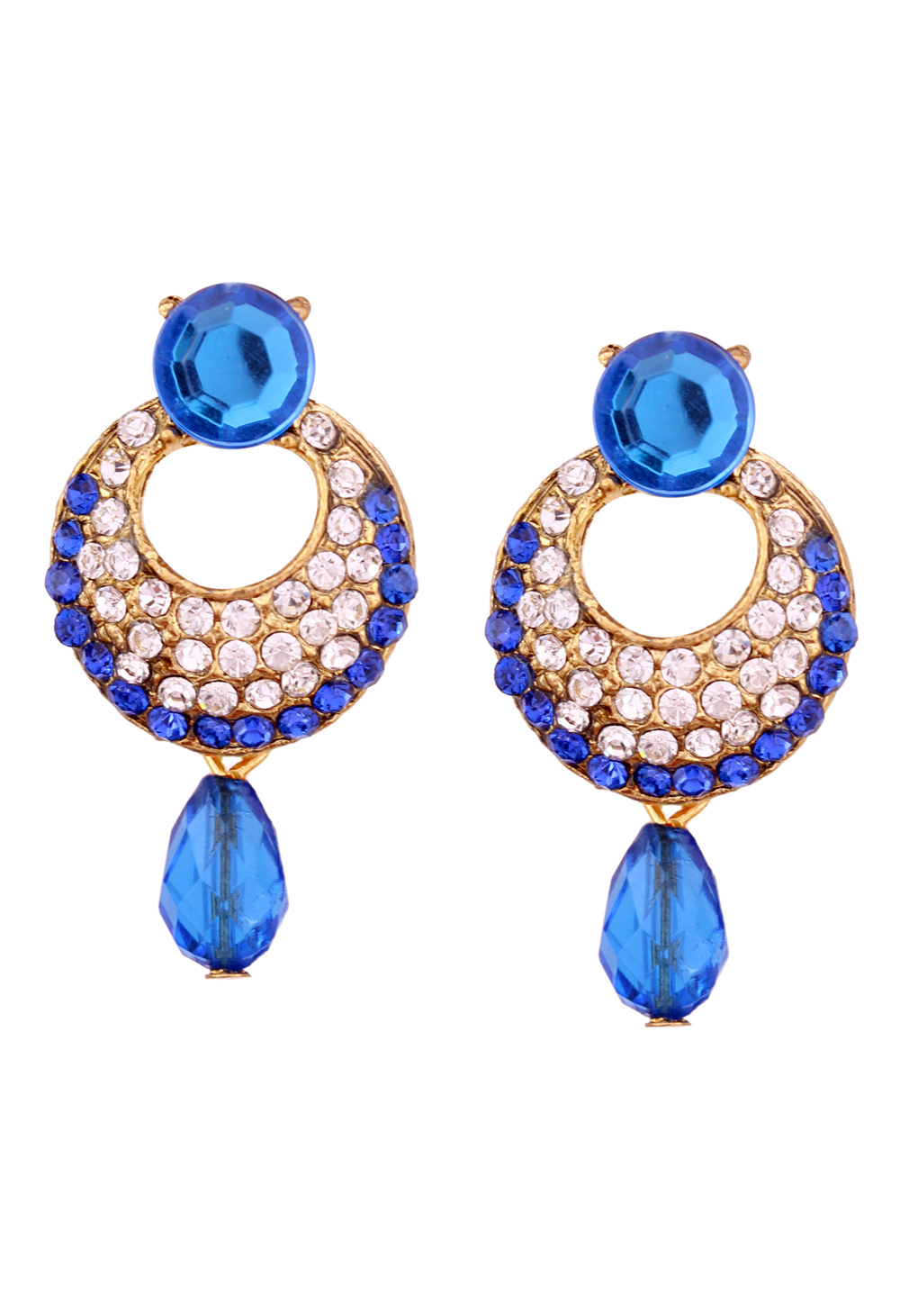 Blue Brass Earrings 273013