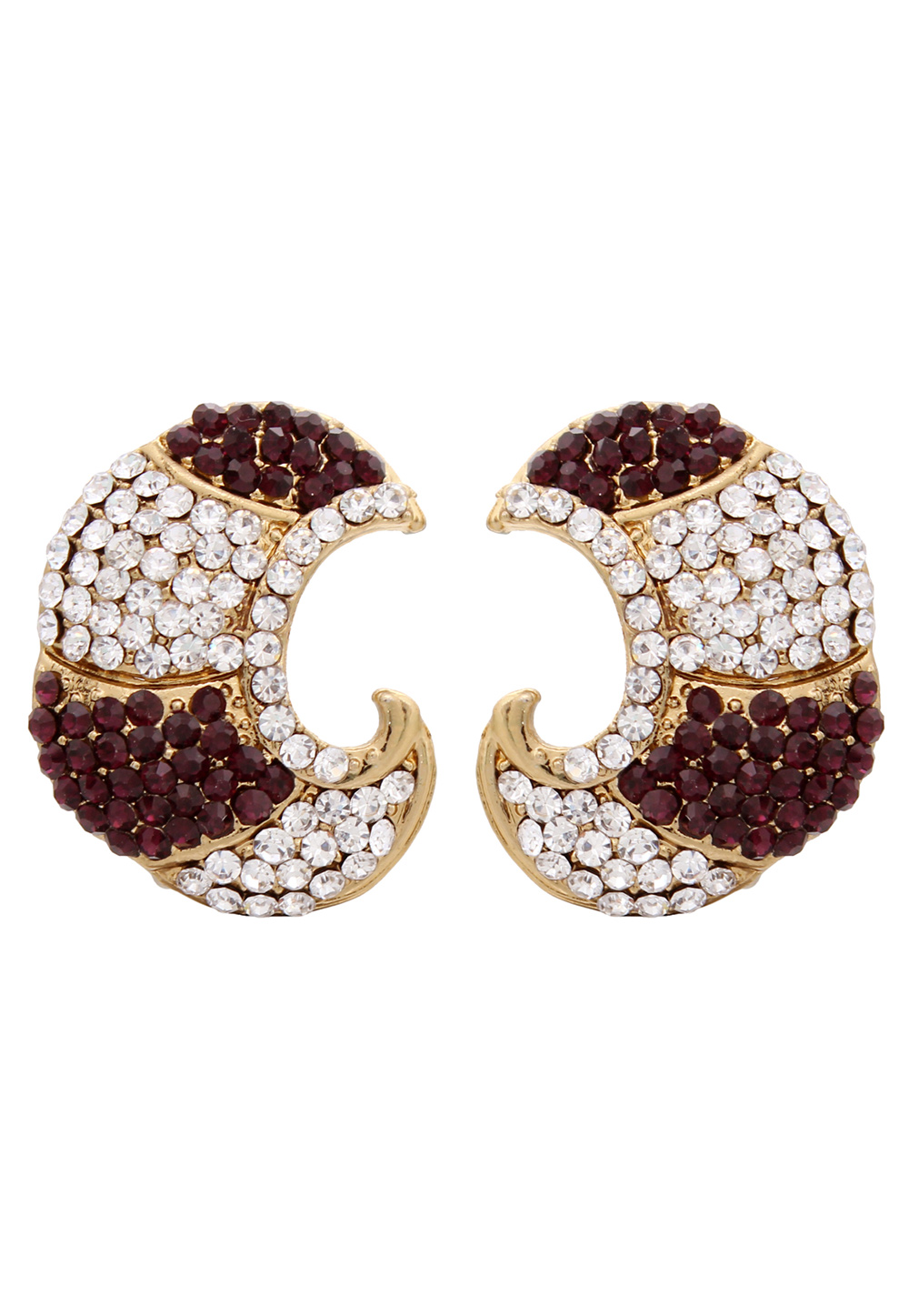 Wine Brass Earrings 273014