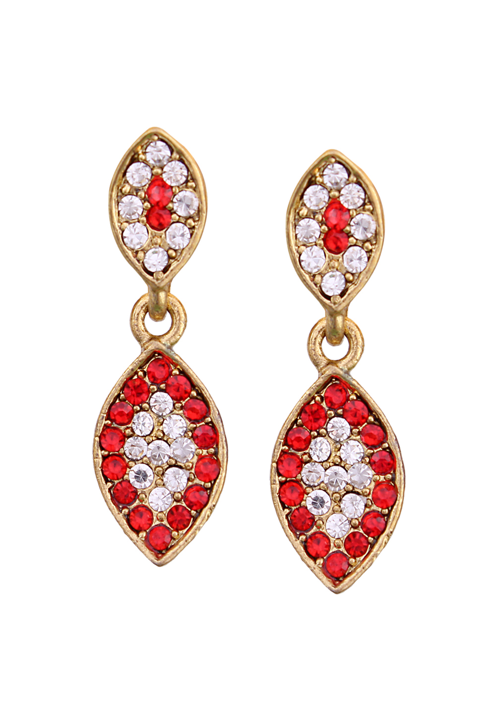 Red Brass Earrings 273019