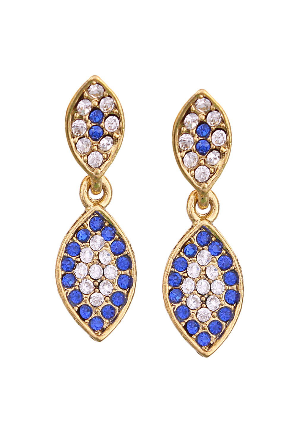 Blue Brass Earrings 273021