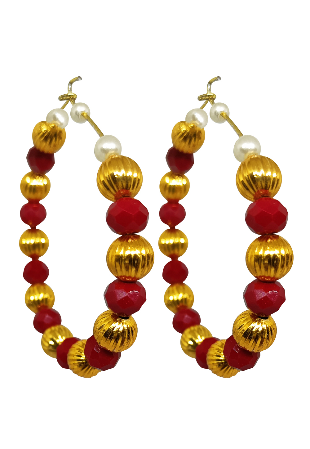 Red Brass Earrings 273032