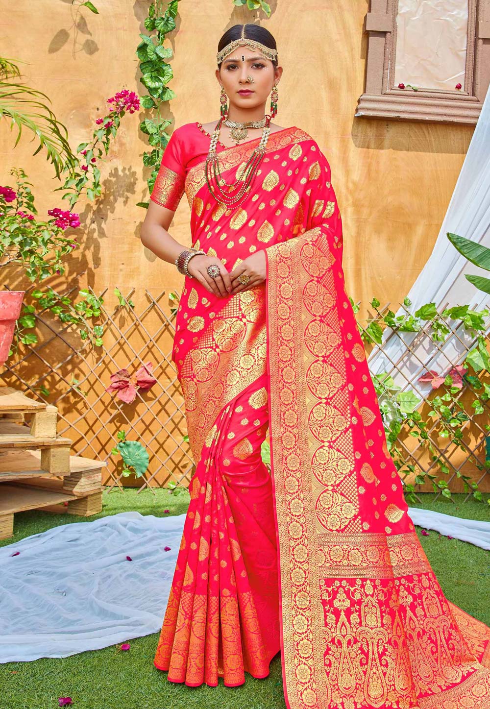 Pink Silk Saree With Blouse 223201
