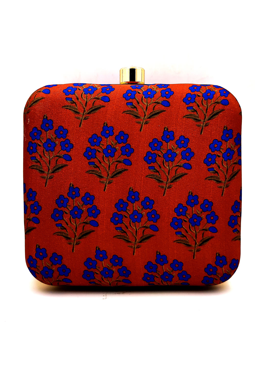 Red Synthetic Printed Clutch 225674