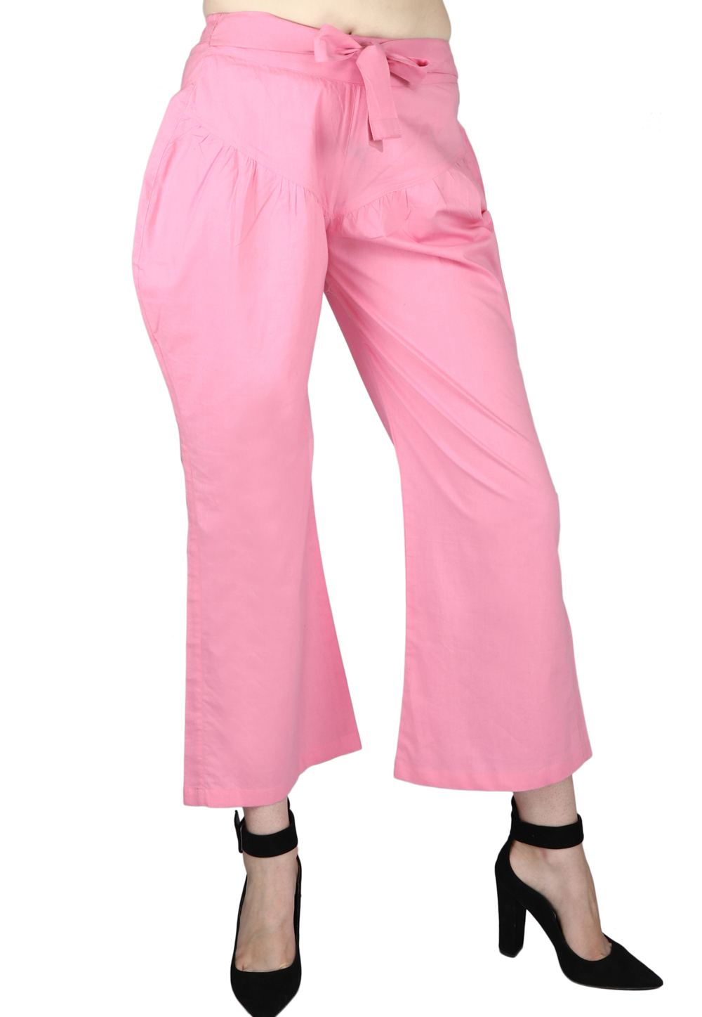 Pink Cotton Readymade Pant 171441