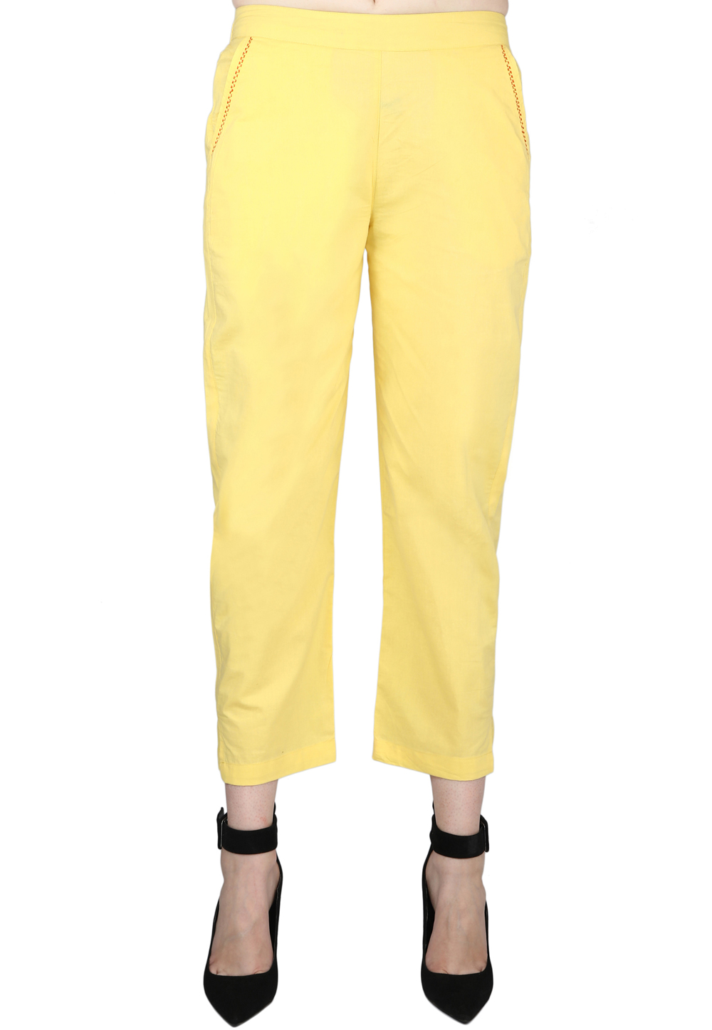 Yellow Cotton Pant 171429
