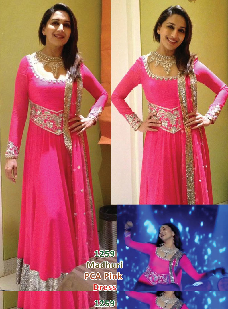 Madhuri PCA Pink Anarkali Salwar Suit 21429