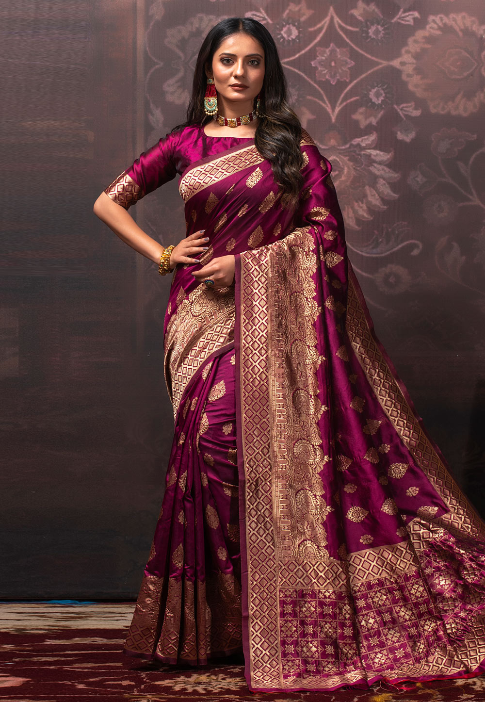 Banarasi Silk Saree Colour Trends & Colour Combinations for Wedding –  MySilkLove