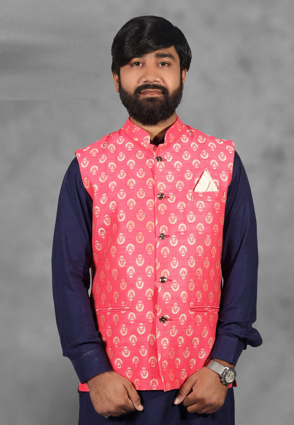 Pink Jacquard Modi Jacket 216722