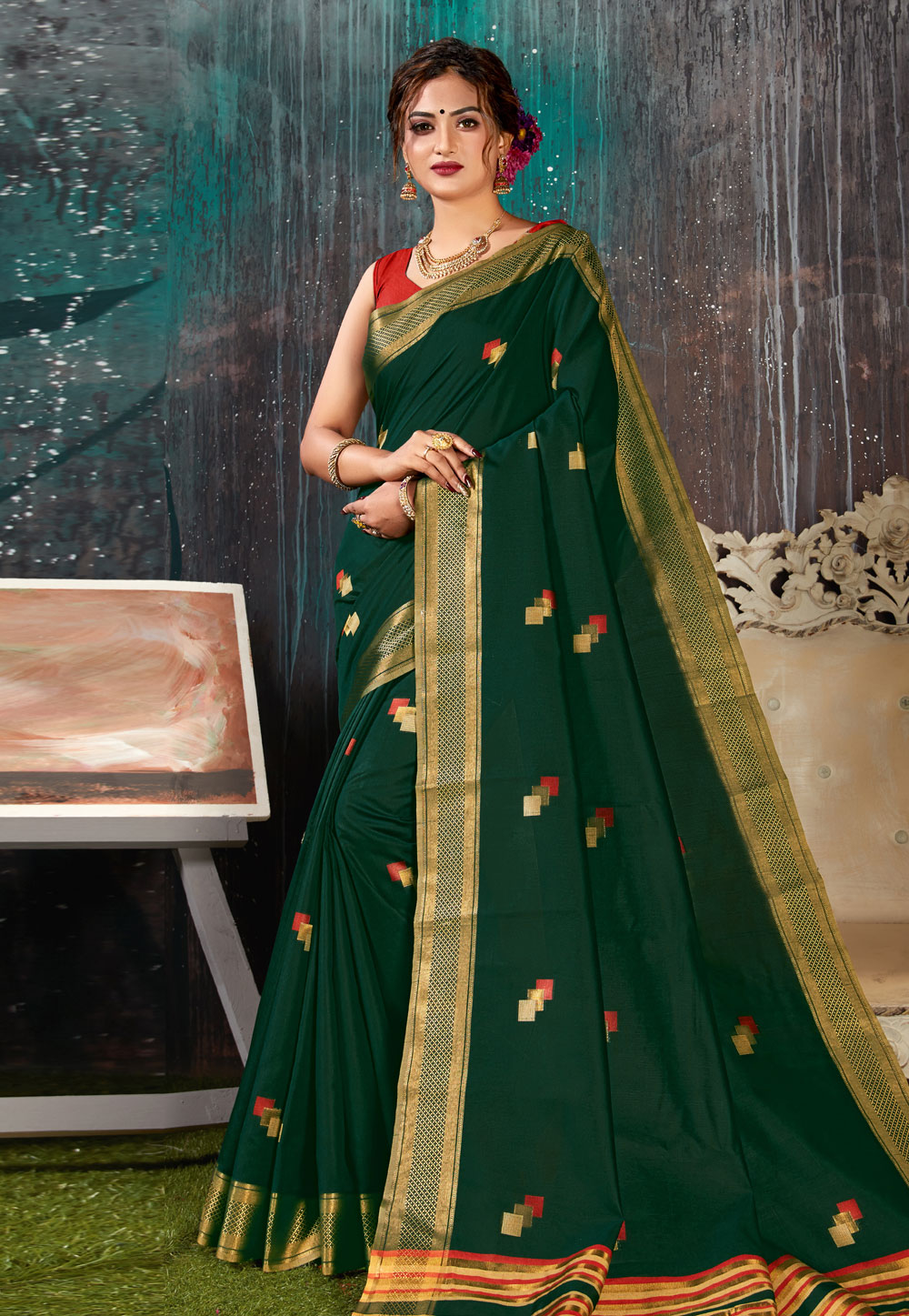 Buy Chanderi Silk Sarees In Rs 1350 Only In Wholesale - Page 6 Of 24 -  Kiran's Boutique