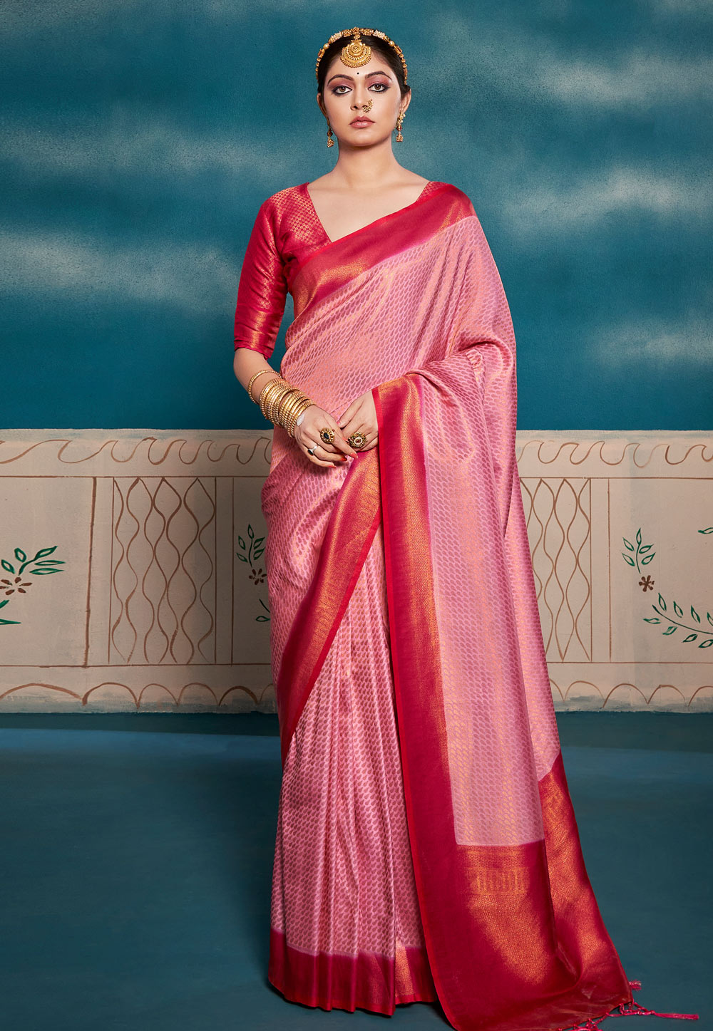 Pink Kanjivaram Silk Saree 264906
