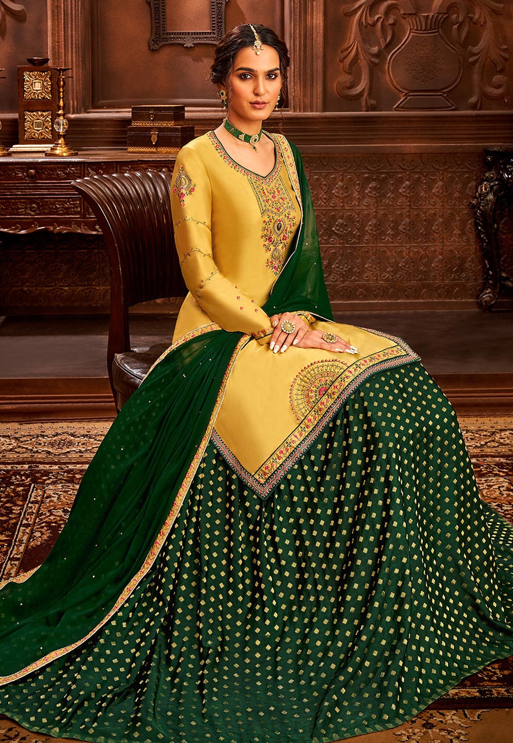 Buy Indo Western Style Lehenga Choli in USA, UK, Canada & Worldwide –  Empress Clothing