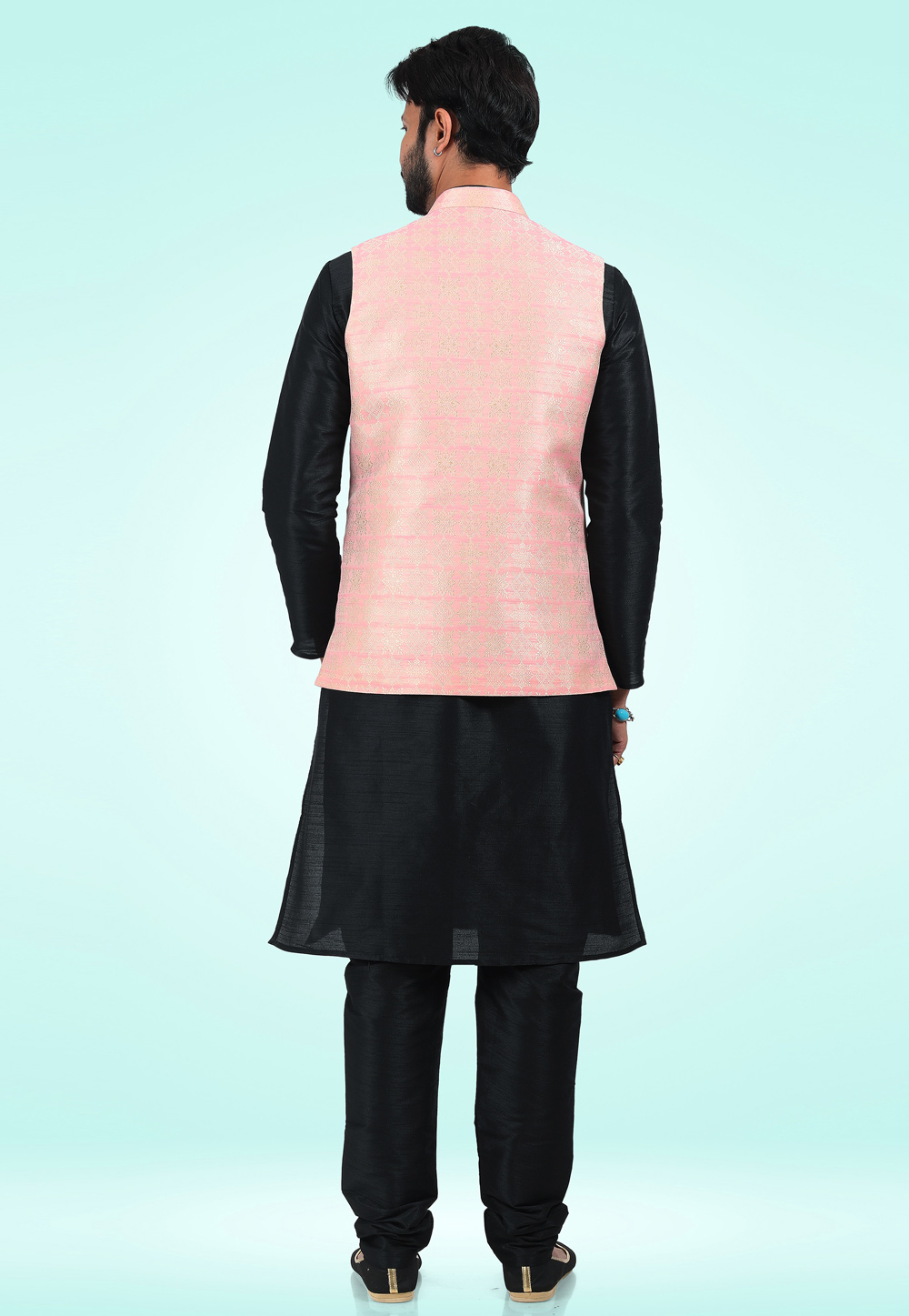 Black jacket kurta pajama sale