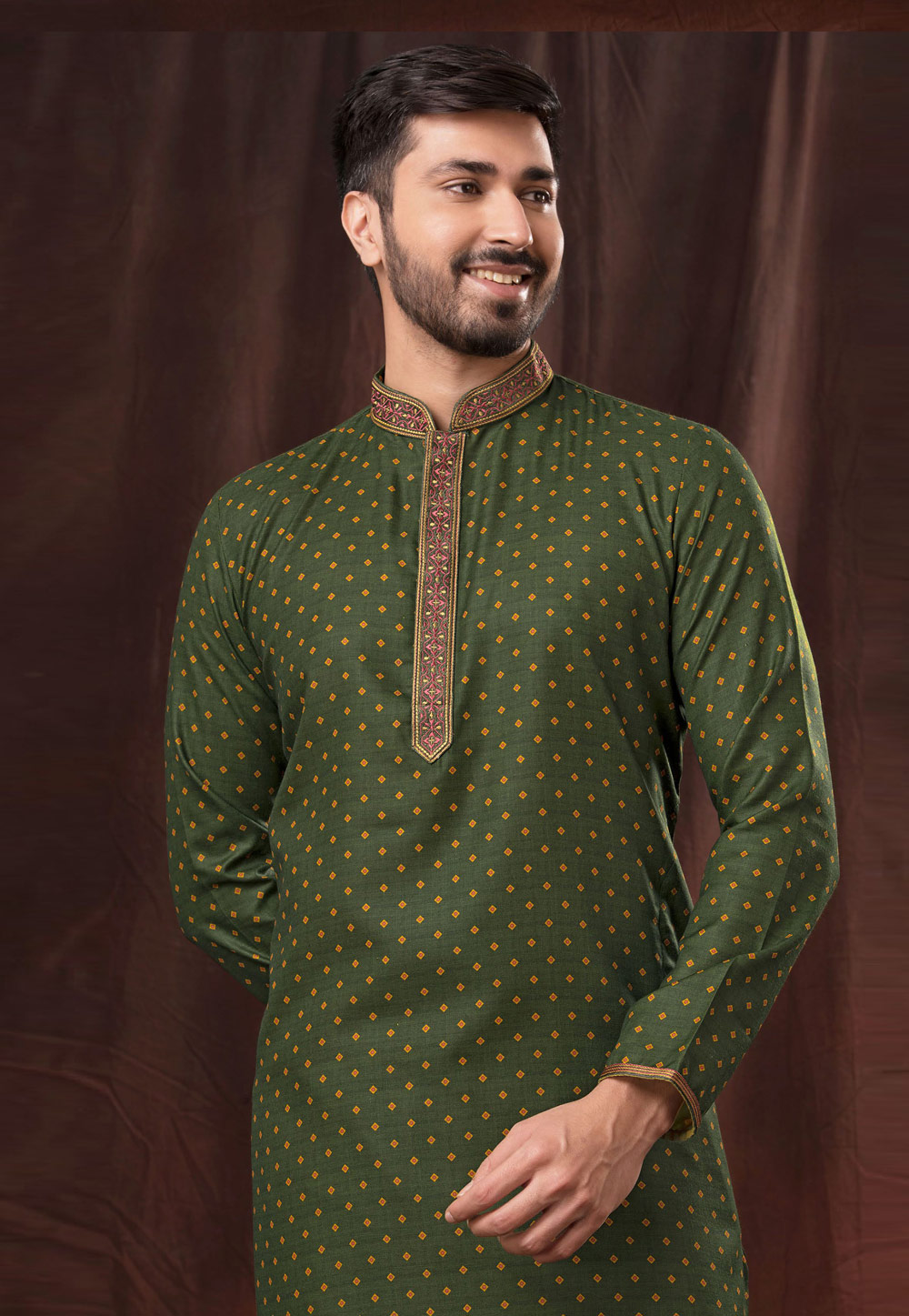 Art Silk Kurta Pajama For Mehendi Functiion at Rs 1485/avg.price in Surat |  ID: 20264675430
