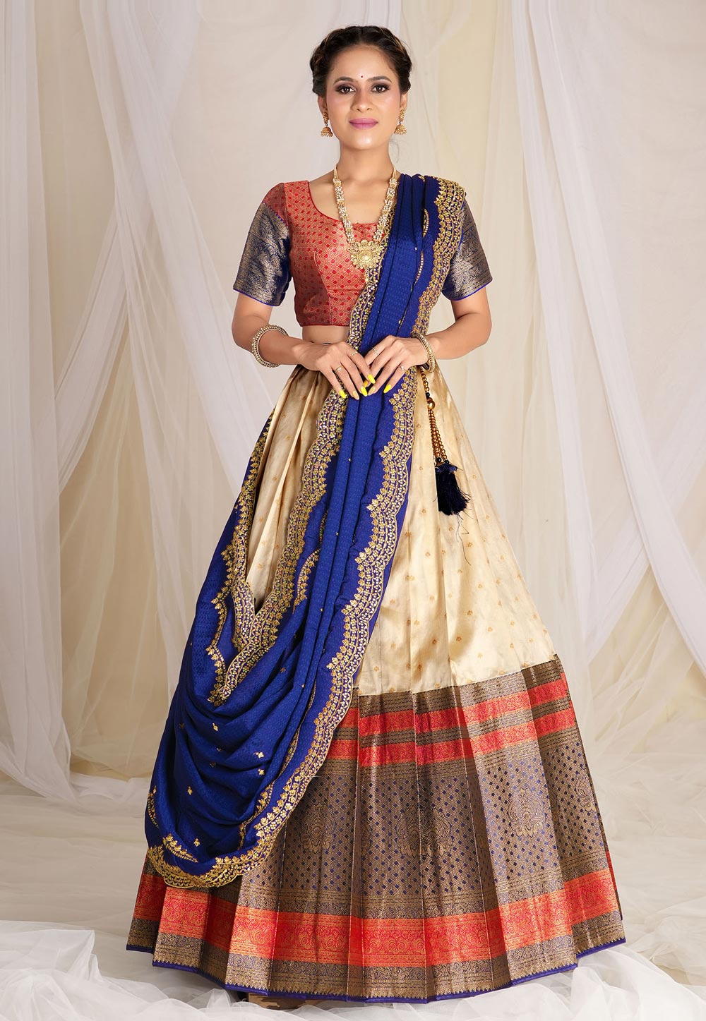 Buy Wedding Wear Teal Green Embroidery Work Banarasi Silk Lehenga Choli  Online From Surat Wholesale Shop.