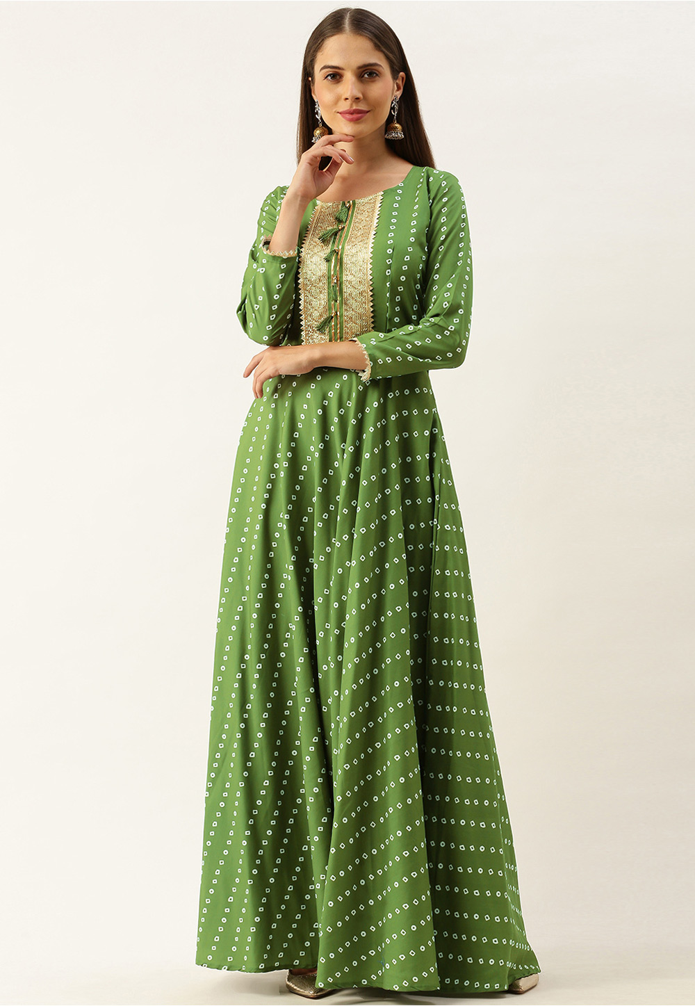 Green Muslin Gown 222879