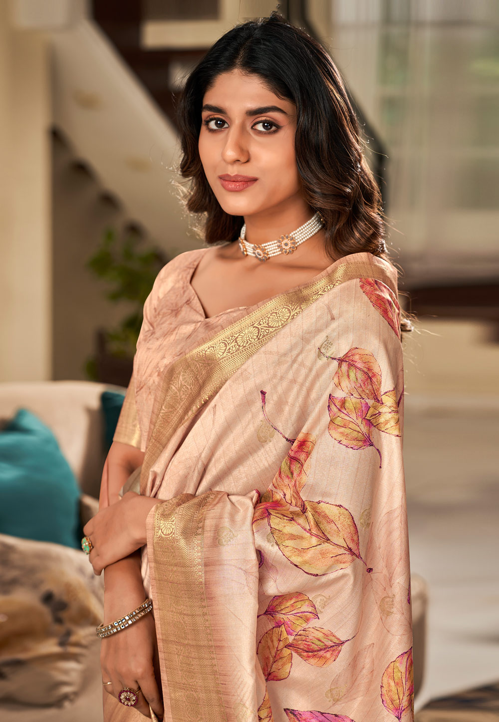 Peach rich silk wedding saree - G3-WSA53204 | G3fashion.com