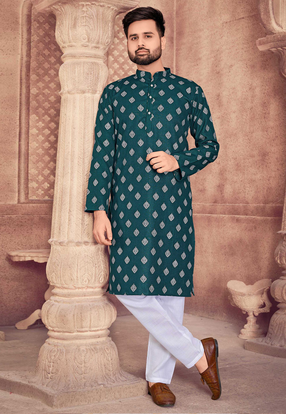 Cotton ka kurta pajama hot sale