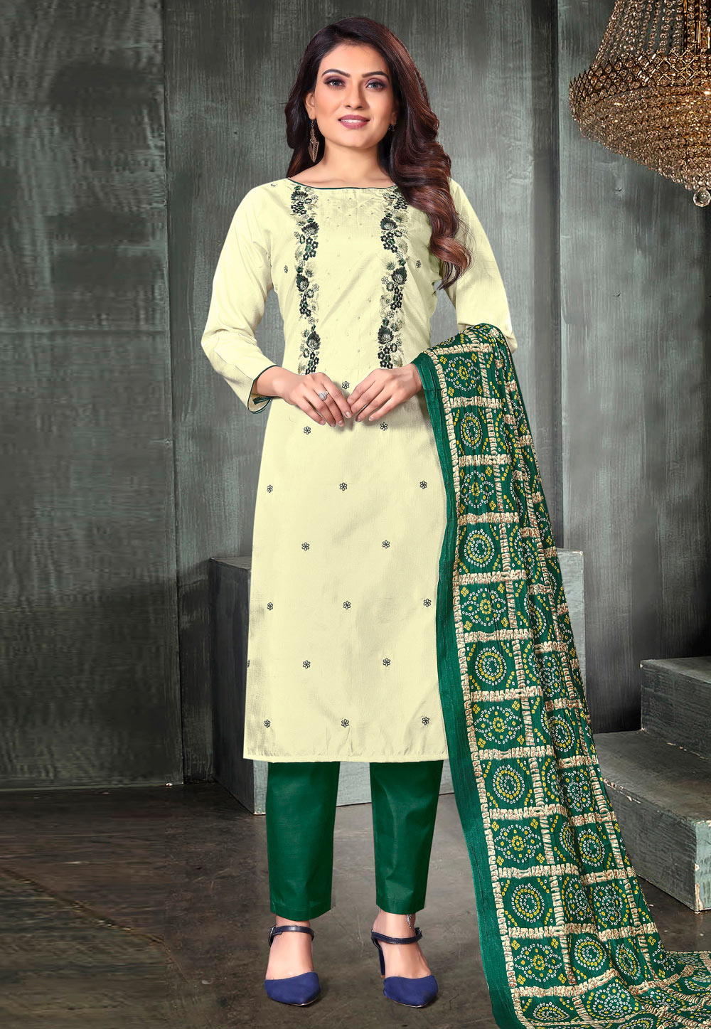 Buy Boat Neck Pant Style Suits Online at affordable prices on