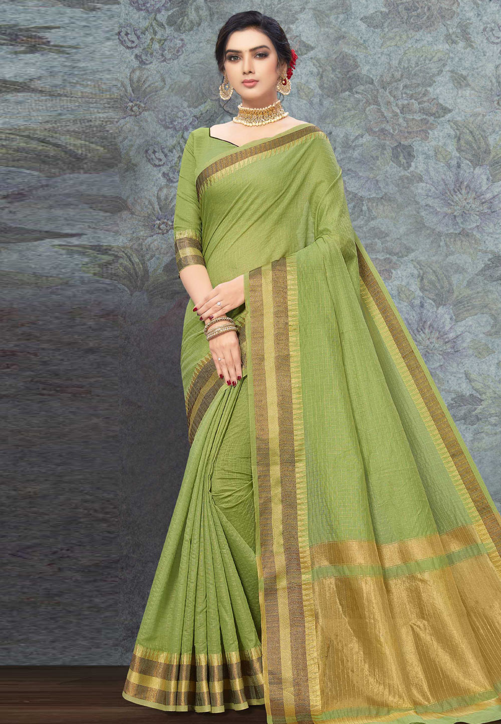 Green Art Silk Festival Wear Saree 207518