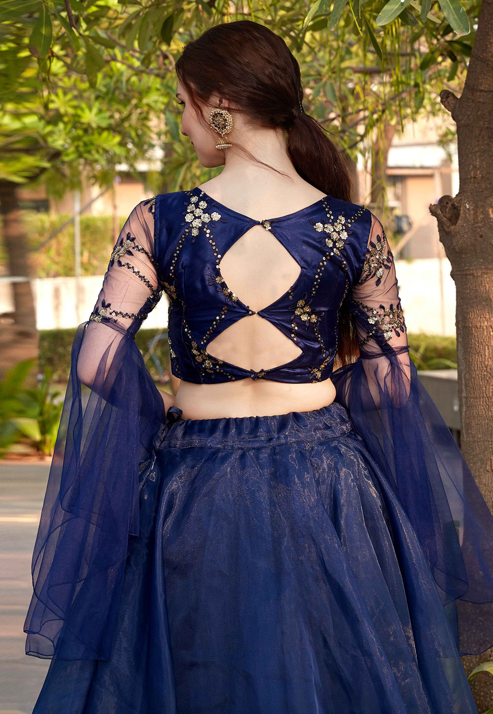 Latest 50 Crop Top and Lehenga Designs (2022) - Tips and Beauty | Blue crop  top lehenga, Lehenga designs, Lehenga crop top
