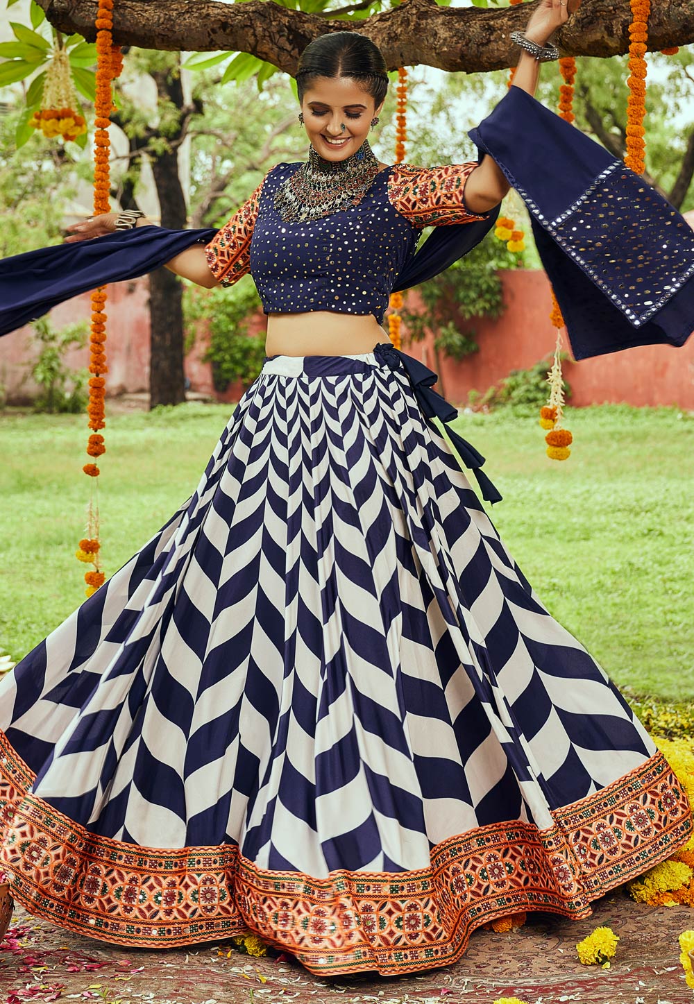 Cotton chaniya choli for navratri sale