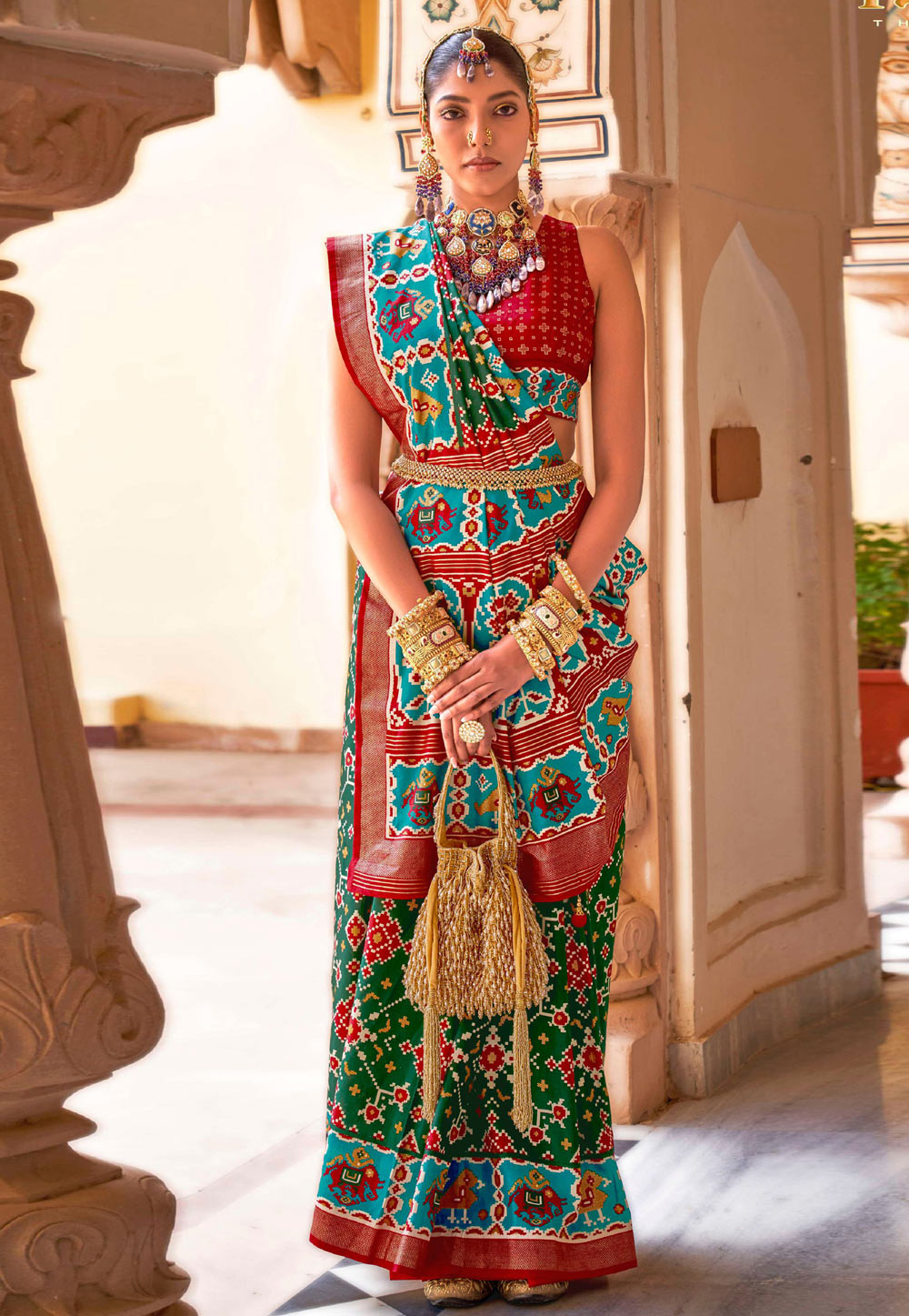 Green Silk Saree With Blouse 269647