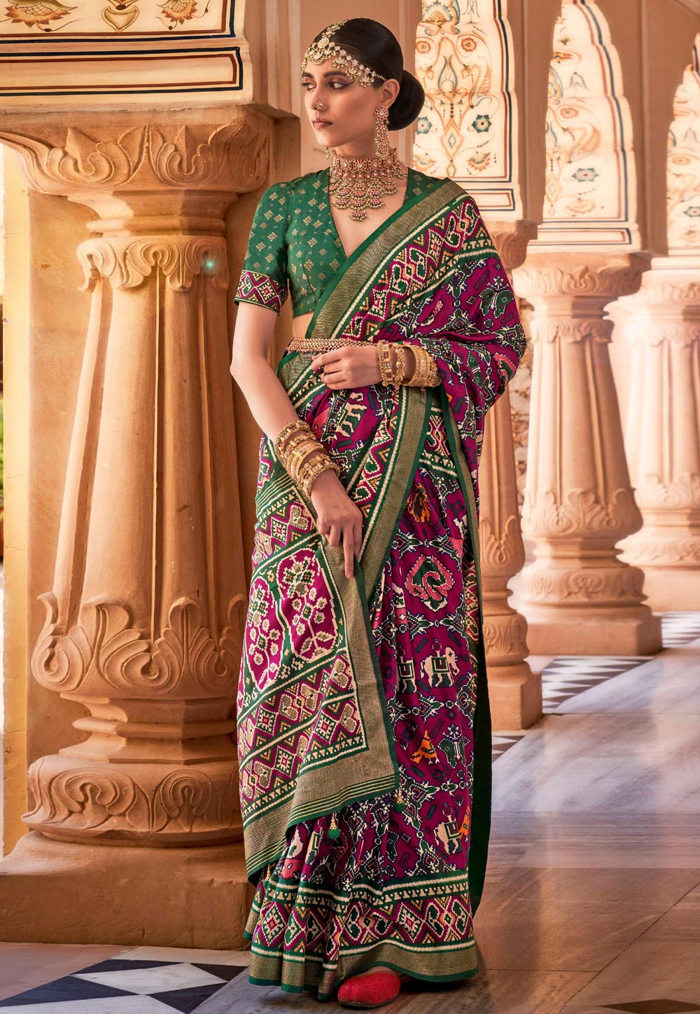 Purple Silk Saree With Blouse 269651
