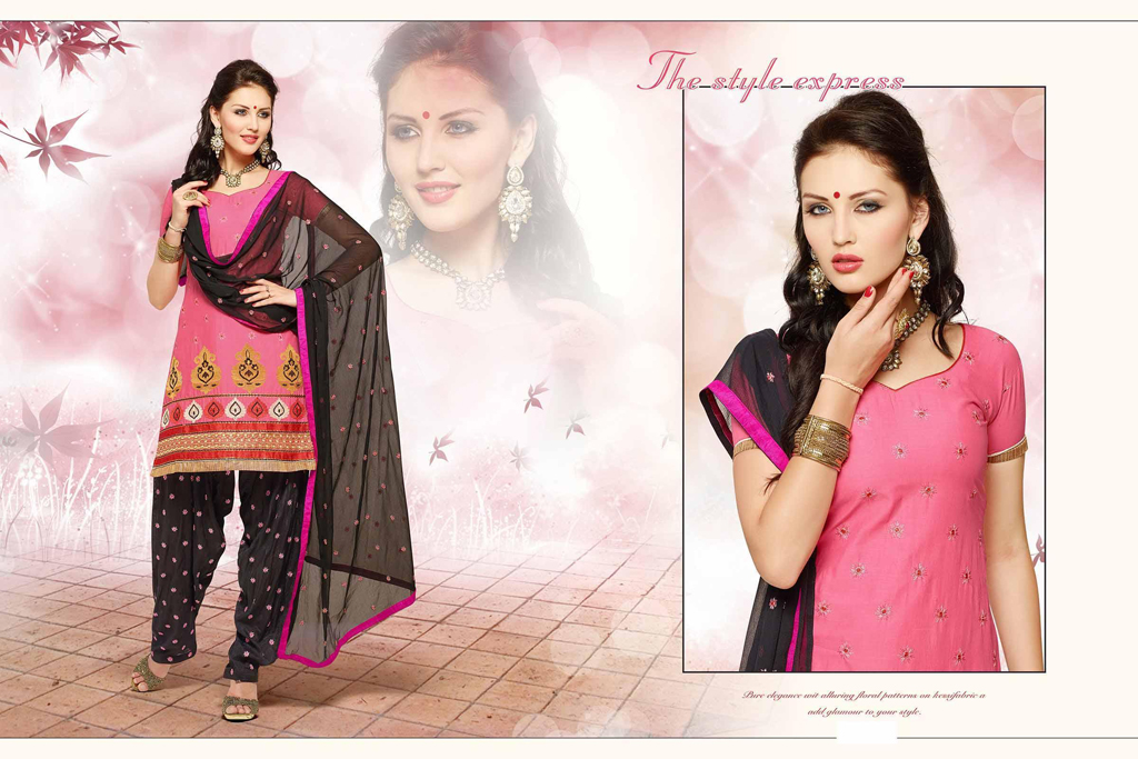 Pink Cotton Punjabi Suit 54184