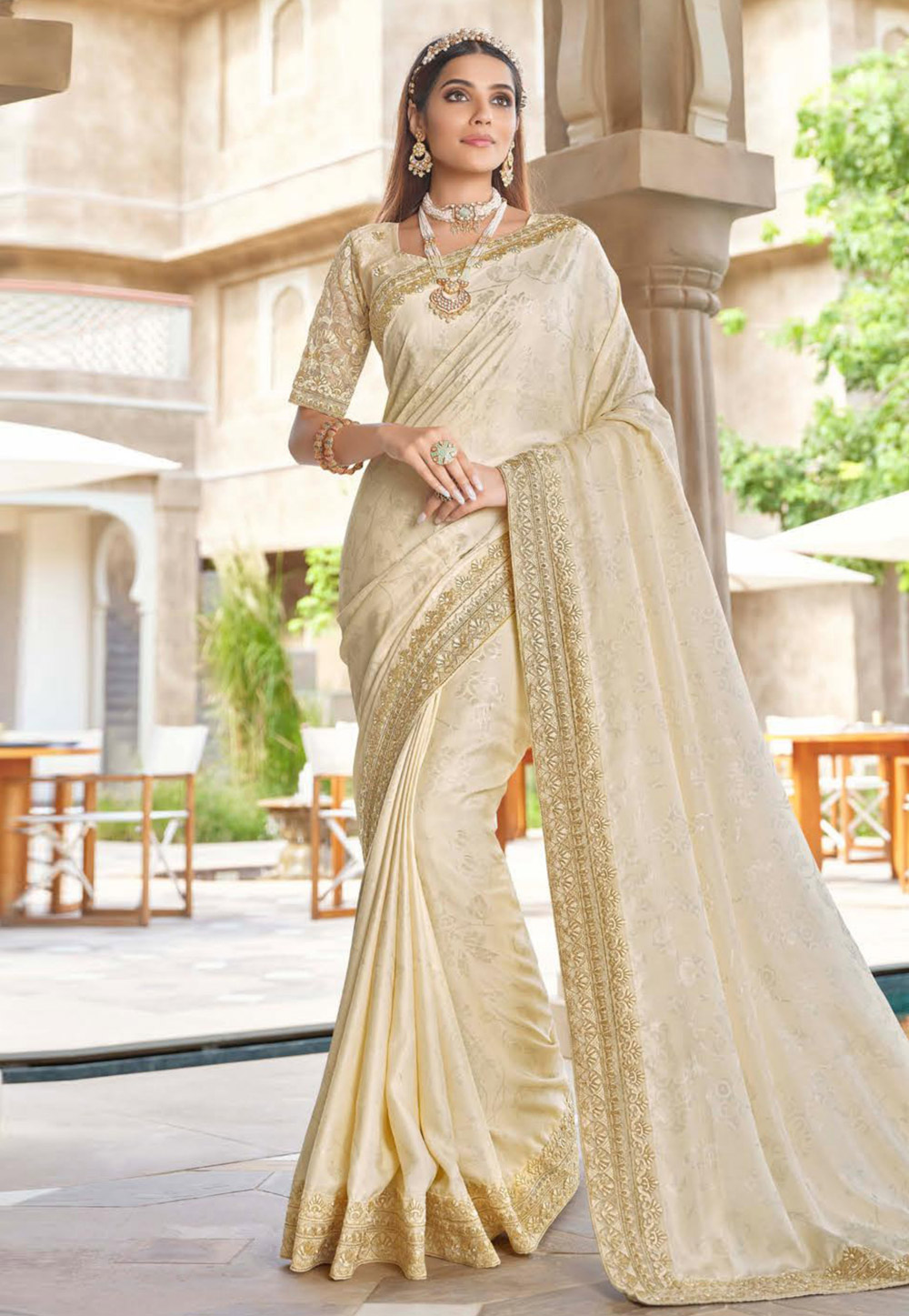 Buy Tissue Sarees Online in India | Myntra