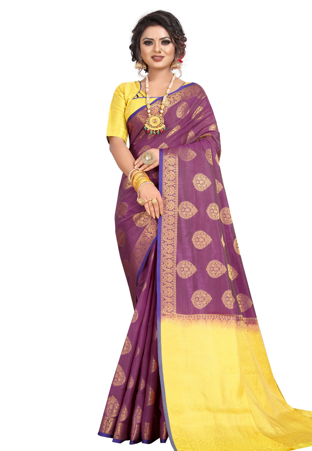 Light Purple Silk Festival Wear Saree 203226